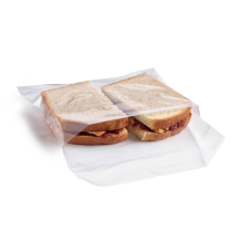 Plastic Fold Top Sandwich Bag 7x7+1.5"/2000ct, FoldTop, Disp.Box